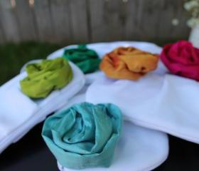 Set of 5 Pleated Clutches: Bridesmaid/ Wristlet/ Purse