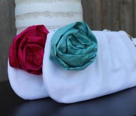 Set of 2 Pleated Clutches: Bridesmaid Gift 